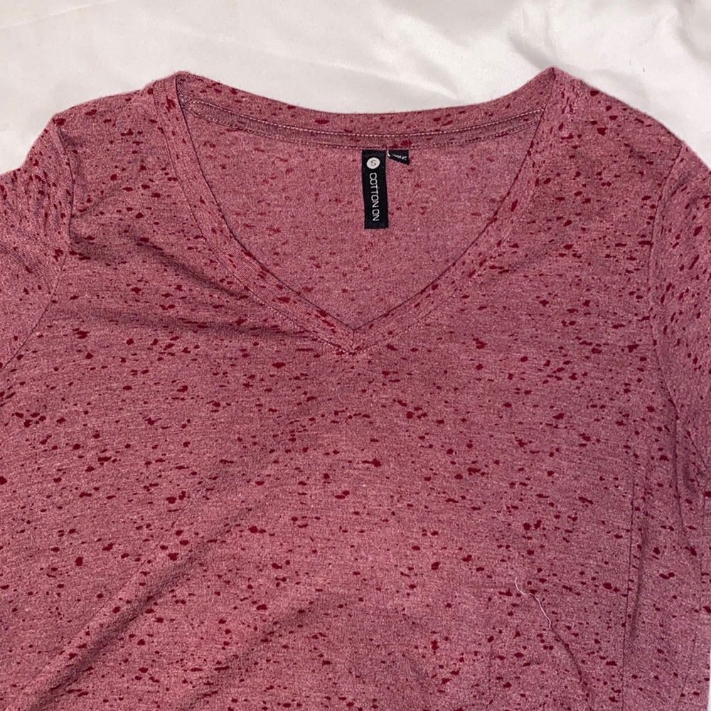 Maroon T-Shirt Dress